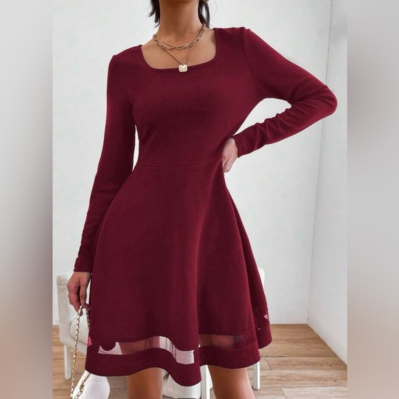 ($10) Burgundy Dress NWOT - Picture 3 of 3